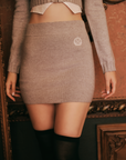 ロゴニットミニスカート