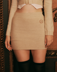 ロゴニットミニスカート
