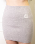 ロゴニットミニスカート