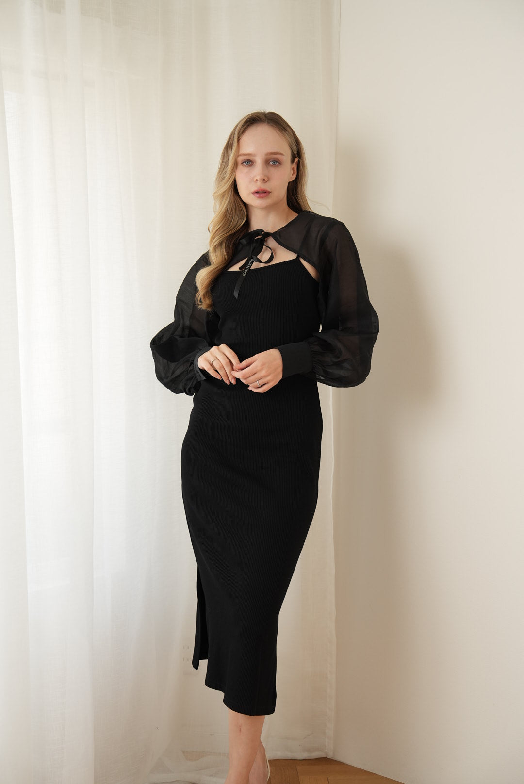 シアーリボンキャミソールワンピース – miacharme